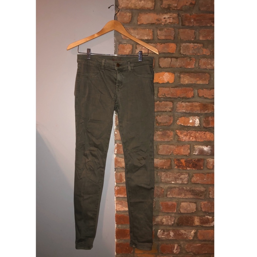 J Brand Skinny Jeans, Olive Green, Women’s Size 27